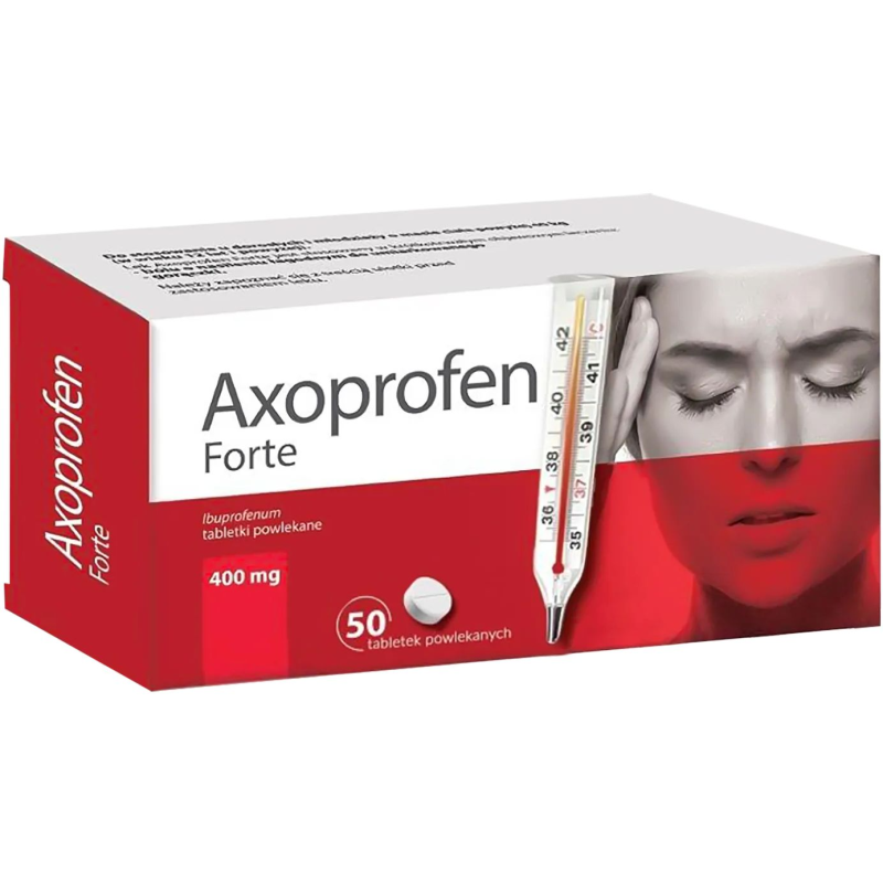 Axoprofen Forte, 400mg, 50 tabletek powlekanych - O działaniu przeciwbólowym, przeciwzapalnym i przeciwgorączkowym