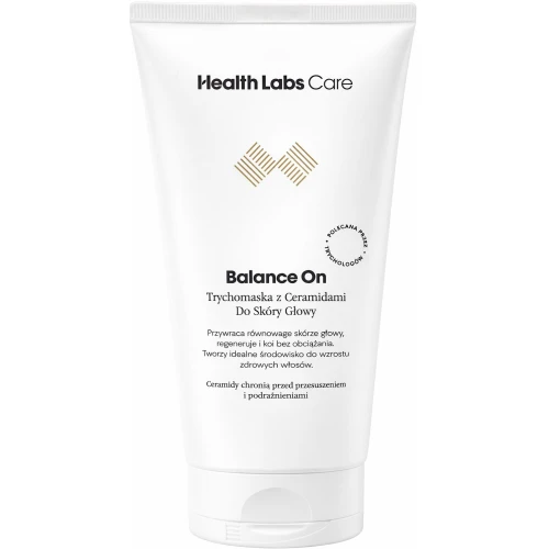 Health Labs Care Balance On Trychomaska z ceramidami do skóry głowy, 200 ml - Nawilżenie, ukojenie i wsparcie mikrobiomu skóry głowy