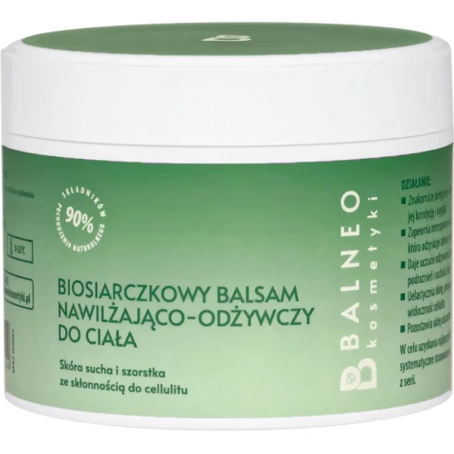 Balneokosmetyki Biosiarczkowy balsam do ciała nawilżająco–odżywczy, 250 ml - Pielęgnuje skórę suchą i szorstką ze skłonnością do cellulitu