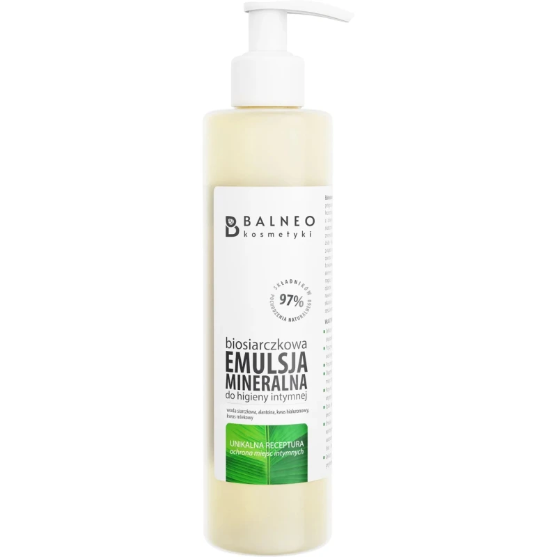 Balneokosmetyki Biosiarczkowa emulsja mineralna do higieny intymnej, 250 ml - Nawilża i łagodzi