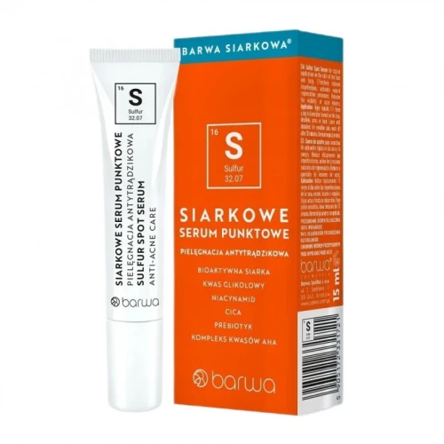 Barwa Siarkowa Siarkowe serum punktowe, 15 ml - Przyspiesza gojenie trądziku