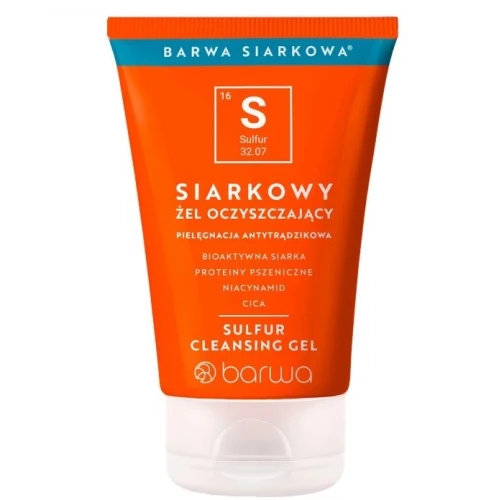Barwa Siarkowa Siarkowy żel oczyszczający, 120 ml - Bogata formuła składników aktywnych wspierających zdrowie skóry