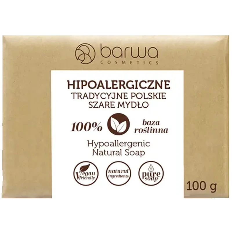 Barwa Tradycyjne Polskie Szare mydło, 100 g - Mydło szare jest przeznaczone do codziennego stosowania