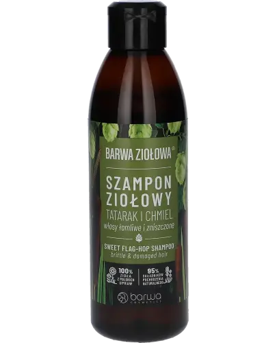 Barwa Ziołowa Tartak i Chmiel, szampon 250 ml - Do włosów łamliwych i zniszczonych