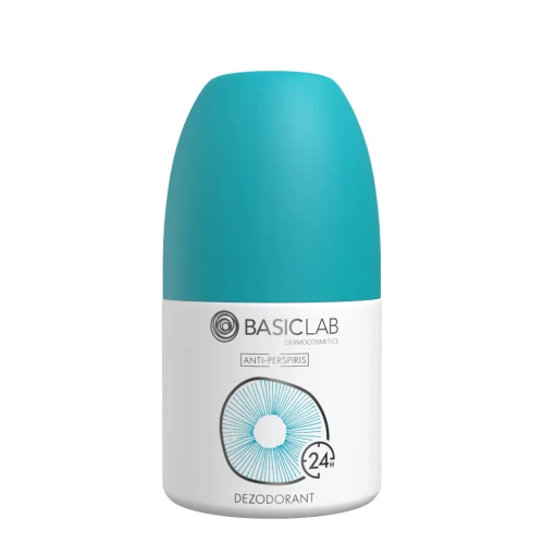 BasicLab Anti-Perspiris Antyperspirant 24h, 60 ml - Delikatny antyperspirant bez aluminium