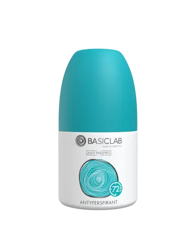 BasicLab Antyperspirant 72 h, 60 ml - Wypielęgnowana skóra pod pachami