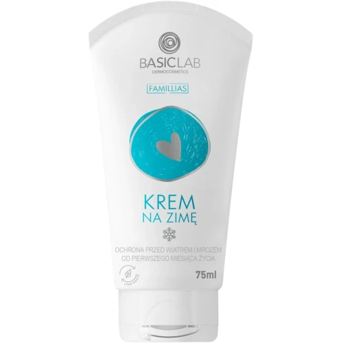BasicLab Famillias Krem lipidowy na zimę, 75 ml - Odżywczy krem ochronny do twarzy na mróz