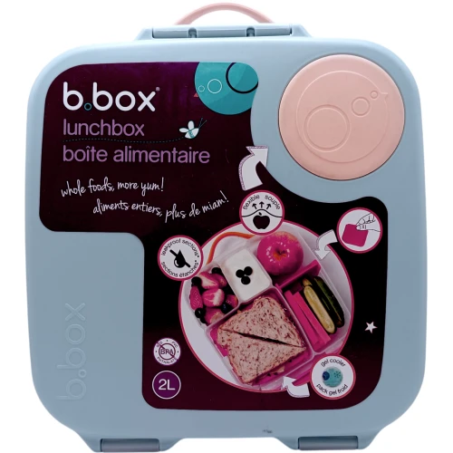 B.box Lunchbox Feeling Peachy, 1 sztuka - Praktyczny lunchbox z elastycznymi przegródkami