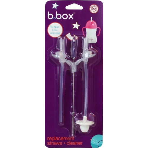 B.box Słomki zapasowe i szczoteczka do bidonu, 1 sztuka
