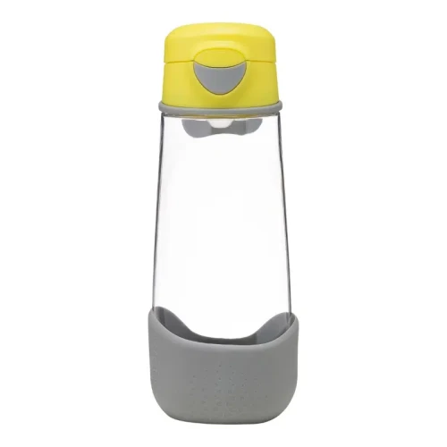 B.box Sportowa butelka tritanowa Lemon Sherbet, 600 ml - Z silikonowym ustnikiem i praktyczną rączką