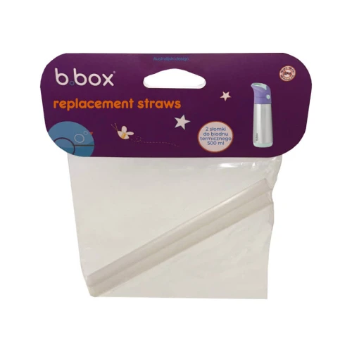 B.box Zestaw słomek do bidonu termicznego 500 ml, 2 sztuki