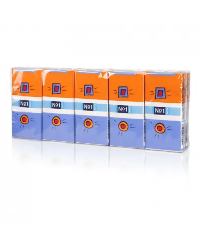 Bella Chusteczki higieniczne No1, 10 x 10 sztuk - Chusteczki higieniczne 3-warstwowe w wersji kieszonkowej 