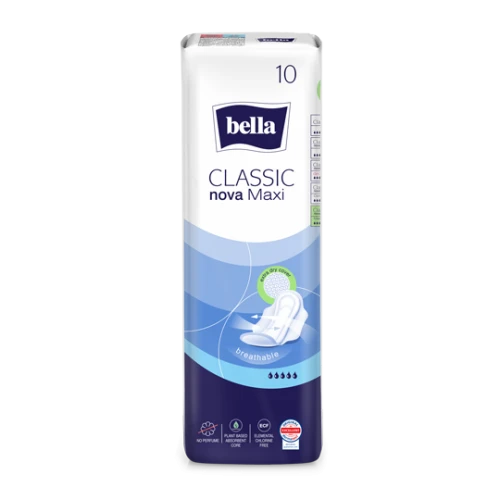 Bella Classic Nova Maxi Podpaski, 10 sztuk - Komfort i ochrona na co dzień
