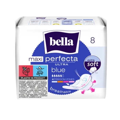 Bella Perfecta Ultra Blue Maxi Podpaski, 8 sztuk - Podpaski na obfity okres
