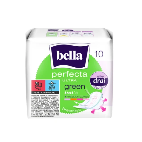 Bella Perfecta Ultra Green Podpaski, 10 sztuk - Podpaski z siateczką