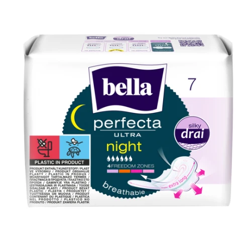 Bella Perfecta Ultra Night Silky Drai Podpaski, 7 sztuk - Podpaski na noc