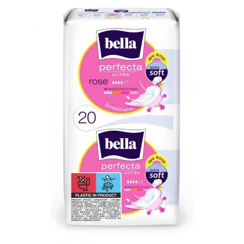 Bella Perfecta Ultra Rose Deo Podpaski, 20 sztuk - Cienkie podpaski perfumowane