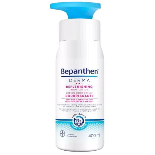 Bepanthen Derma Głęboko odżywczy balsam do ciała, 400 ml - Nawilżenie do 48h dla skóry suchej i atopowej