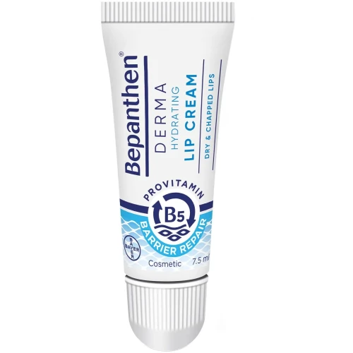 Bepanthen Derma Krem do ust nawilżający-ochronny, 7,5 ml - Na spierzchnięte i suche usta z pantenolem i witaminą E