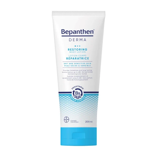 Bepanthen Derma Nawilżająco-odżywczy balsam do ciała, 200 ml - Z pantenolem, niacynamidem i naturalnymi lipidami
