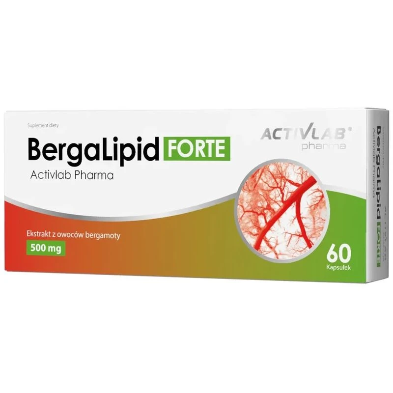 Activlab Pharma BergaLipid FORTE, 60 kapsułek - 500 mg ekstraktu z bergamoty w 1 kapsułce