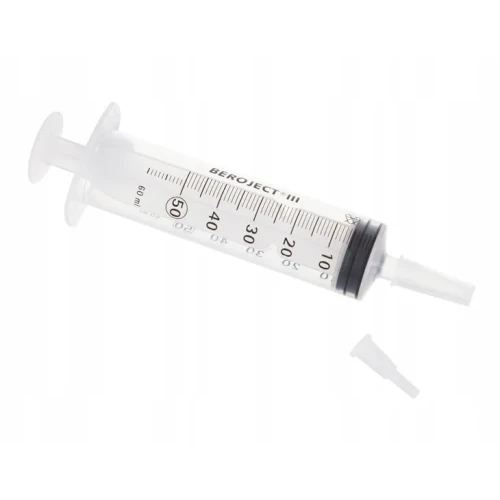 Beroject III strzykawka cewnikowa 50 ml, 1 sztuka - 3 – częściowa strzykawka do cewnikowania,  irygacji, przepłukiwania ran, pęcherza moczowego