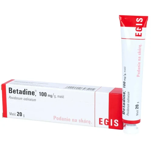 Betadine, 100mg/g, maść, 20 g - Środek dezynfekujący do stosowania na skórę