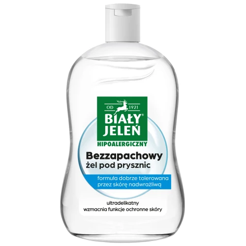 Biały Jeleń Hipoalergiczny Bezzapachowy żel pod prysznic, 500 ml - Do skóry wrażliwej i alergicznej