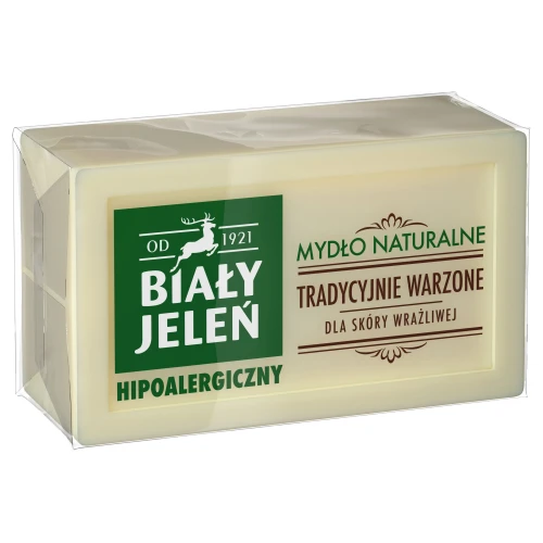 Biały Jeleń Hipoalergiczny Mydło naturalne w kostce, 150 g - Oczyszczanie z naturalną łagodnością