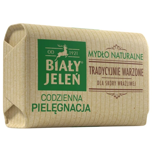 Biały Jeleń Mydło naturalne, 100 g - Bez barwników i substancji zapachowych