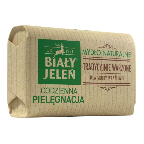 Biały Jeleń Mydło naturalne, 100 g - Bez barwników i substancji zapachowych