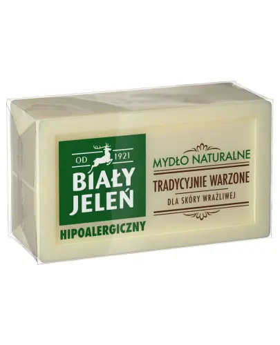 Biały Jeleń Hipoalergiczny Mydło naturalne w kostce, 150 g - Oczyszczanie z naturalną łagodnością