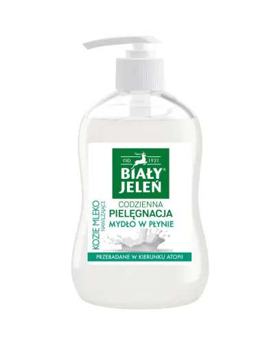 Biały Jeleń Mydło w płynie Kozie mleko, 300 ml - Naturalna pielęgnacja skóry z kozim mlekiem