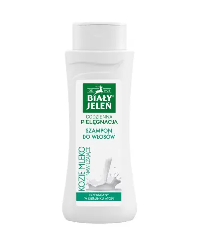 Biały Jeleń Szampon do włosów Kozie mleko, 300 ml - Nawilżenie i blask w każdej kropli