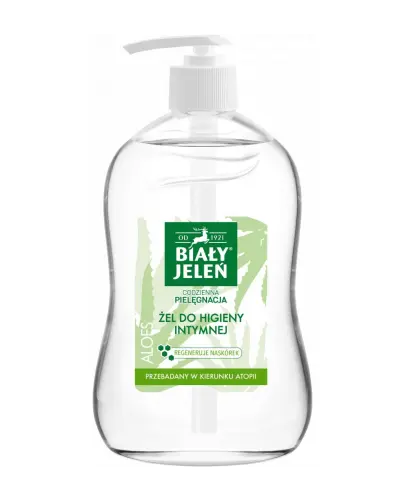 Biały Jeleń Żel do higieny intymnej z aloesem, 500 ml - Łagodność i świeżość z aloesem