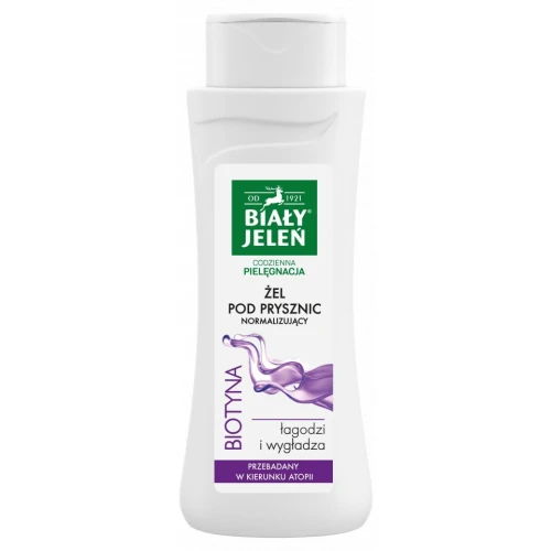 Biały Jeleń Biotyna Żel pod prysznic, 300 ml - Pielęgnacja skóry wrażliwej z biotyną