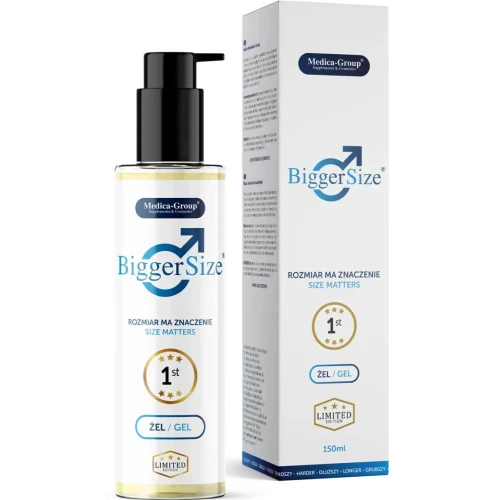Bigger Size Rozmiar ma znaczenie, żel 150 ml - Żel intymny na powiększenie i pogrubienie penisa