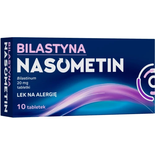 Bilastyna Nasometin 20 mg, 10 tabletek - Lek na alergię bez recepty
