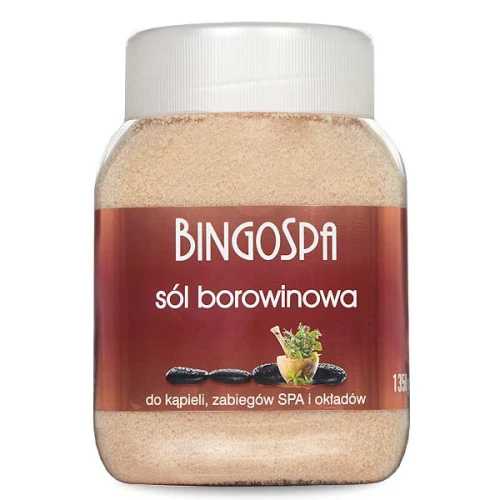BingoSpa Sól borowinowa, 1350 g - Do kąpieli i okładów - pielęgnacja skóry i wsparcie terapii