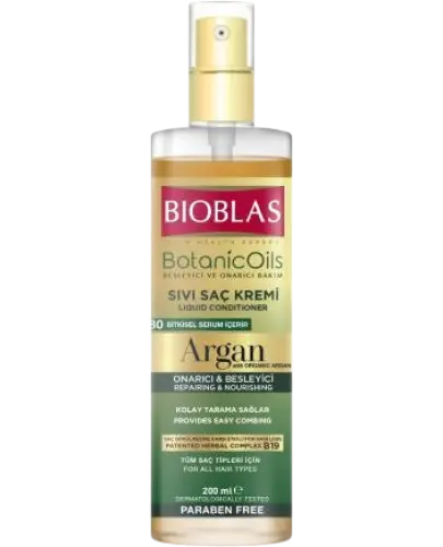 Bioblas Botanic Oils Arganowa Regenerująca odżywka do włosów bez spłukiwania, 200 ml - Nie obciąża włosów i zapewnia ich łatwe rozczesywanie
