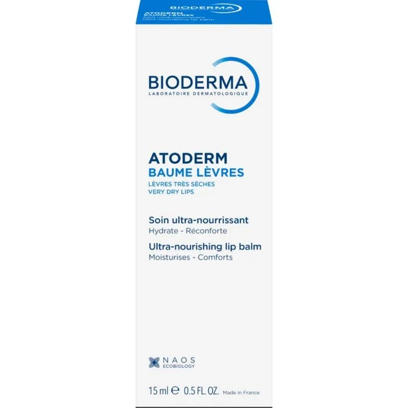 Bioderma Atoderm Baume Lèvre Odżywczy balsam do ust, 15 ml