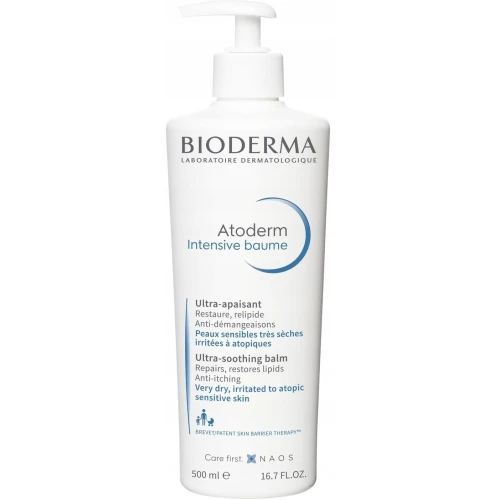 Bioderma Atoderm Intensive Baume, balsam kojący, 500 ml - Do skóry atopowej, suchej, bardzo suchej. Nawilża i odżywia skórę
