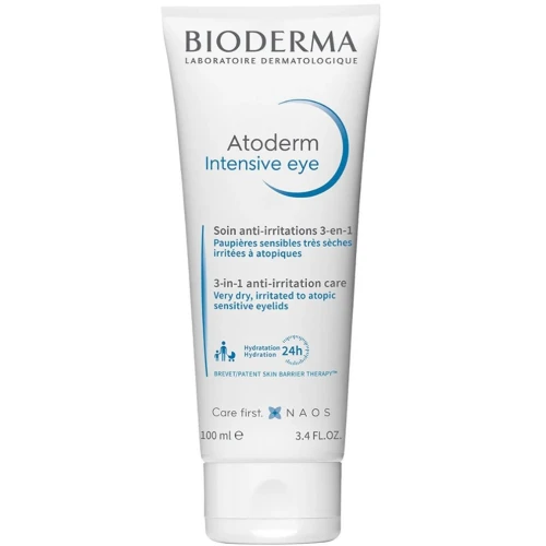 Bioderma Atoderm Intensive Eye Kojący krem do skóry powiek 3w1, 100 ml  - Codzienna pielęgnacja podrażnionej skóry powiek w 1 kroku