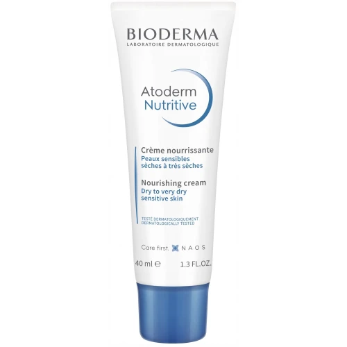 Bioderma Atoderm Nutritive Krem odżywczy do twarzy, 40 ml - Krem odżywczy do pielęgnacji suchej skóry twarzy