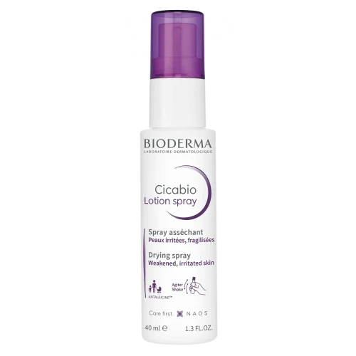 Bioderma Cicabio Crème+ kojąco–naprawczy spray, 40 ml - Do twarzy, ciała i okolic intymnych, łagodzi uczucie swędzenia 