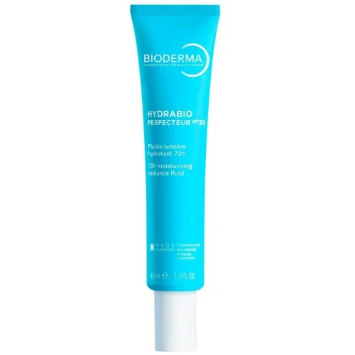 Bioderma Hydrabio Perfecteur Nawilżający fluid rozświetlający SPF 30, 40 ml - Z efektem glow i ochroną UV