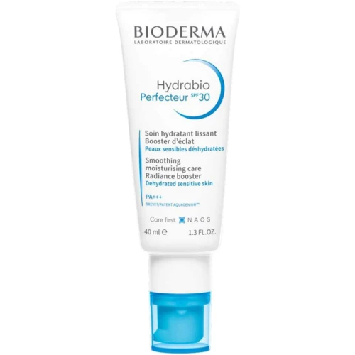 Bioderma Hydrabio Perfecteur SPF 30 krem nawilżający, 40 ml - Zapewnia ochronę przed szkodliwym promieniowaniem UV