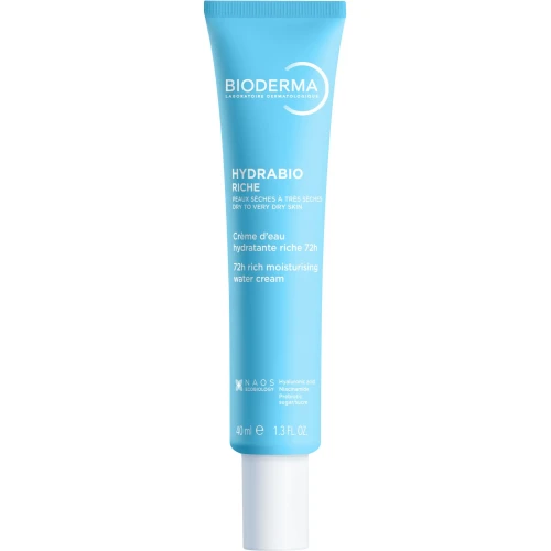 Bioderma Hydrabio Riche Bogaty krem nawilżający, 40 ml - Intensywne nawilżenie 72h, regeneracja i odbudowa