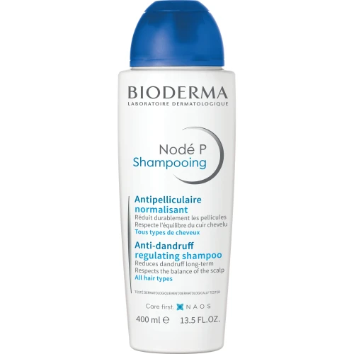 Bioderma Nodé P Uniwersalny, normalizujący szampon przeciwłupieżowy, 400 ml - Kompleksowa pielęgnacja w walce z łupieżem