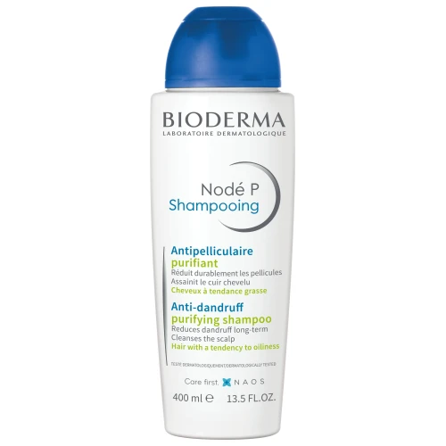 Bioderma Node P Szampon przeciwłupieżowy do włosów przetłuszczających się, 400 ml - Świeżość i równowaga dla skóry głowy